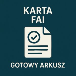 Karta kontroli pierwszej sztuki (FAI)
